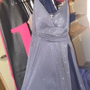 grey homecoming dress
